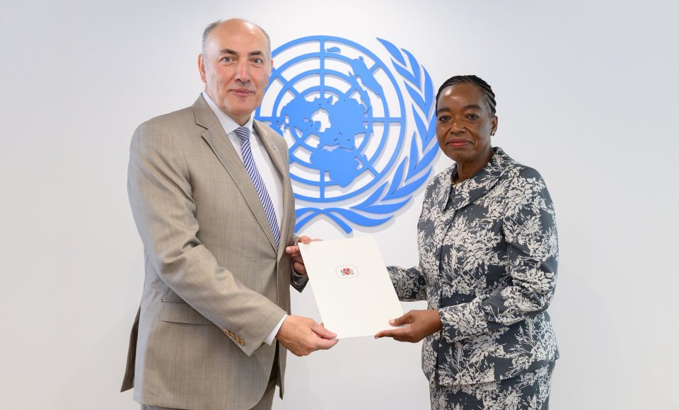 Ambassador K. Kudzmanas presented his letter of credence to the Director-General of the UN Office...