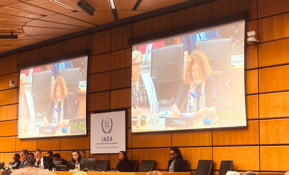At the IAEA Board of Governors, Lithuania expressed support for Ukraine, highlighted the problems of the Astravets NPP and joined the resolutions on Iran and Syria