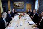 L.Linkevičius (second from left) and A.Bērziņš (second from right). Photo: Toms Kalniņš/ Press Service of the President of Latvia.