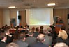 E.Meilūnas delivers a speech at the discussion 