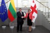 Linkevičius and Panjikidze. The photograph: Georgia's MFA.