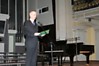 A.Daunoravičius reads the Minister’s welcoming letter 