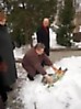 I.Marčiulionytė, E.Ignatavičius and A.Vinkus at the burial place of J. Žemaitis-Vytautas, Moscow