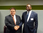 L.Linkevičius and Senegal's Minister of Foreign Affairs Mankeur Ndiaye